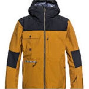 Quicksilver Men's Two-Tone Hooded Snowboard Jacket